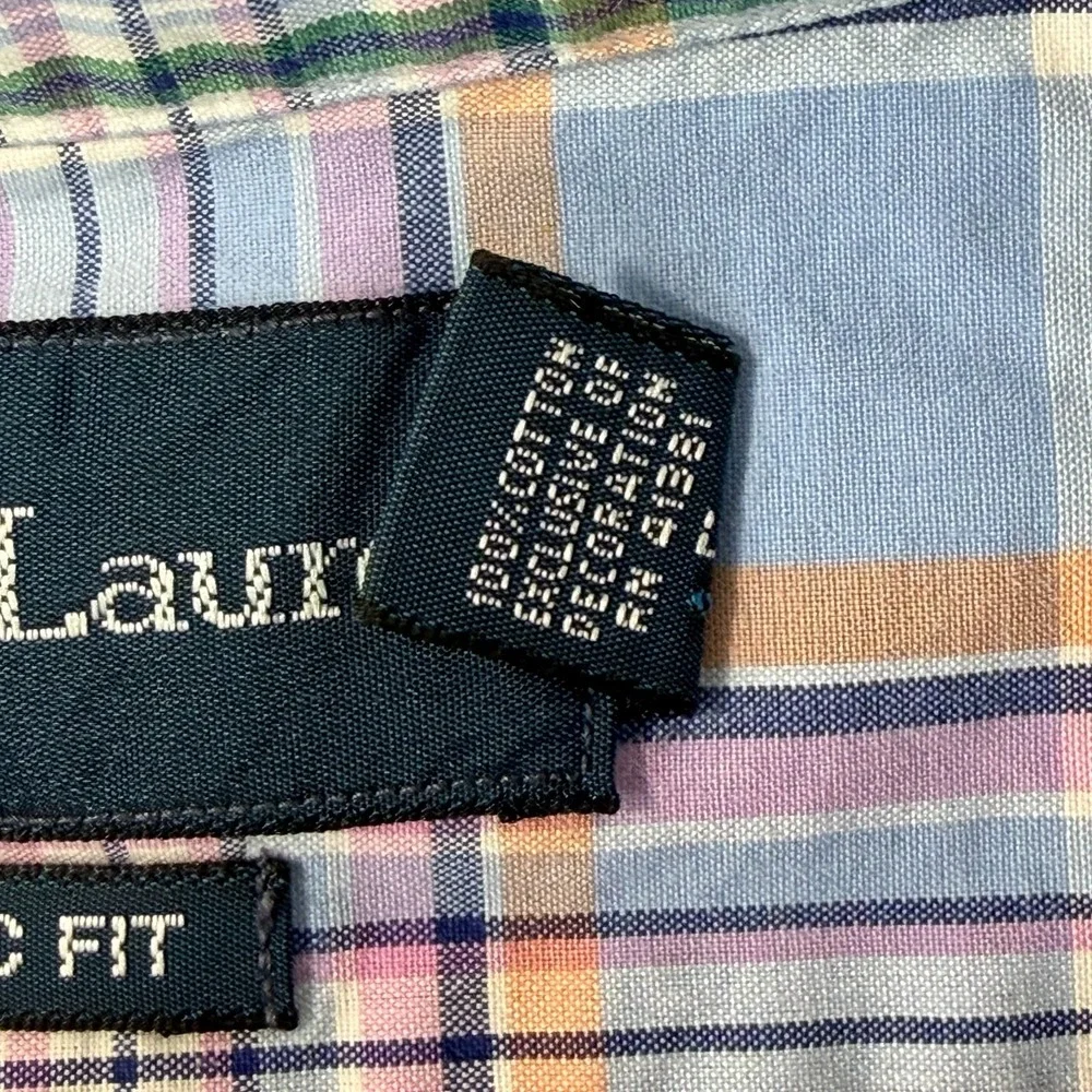 Polo Ralph Lauren Oxford Classic Fit Shirt Men 2XL Multi Plaid Pony‎ Preppy SS
